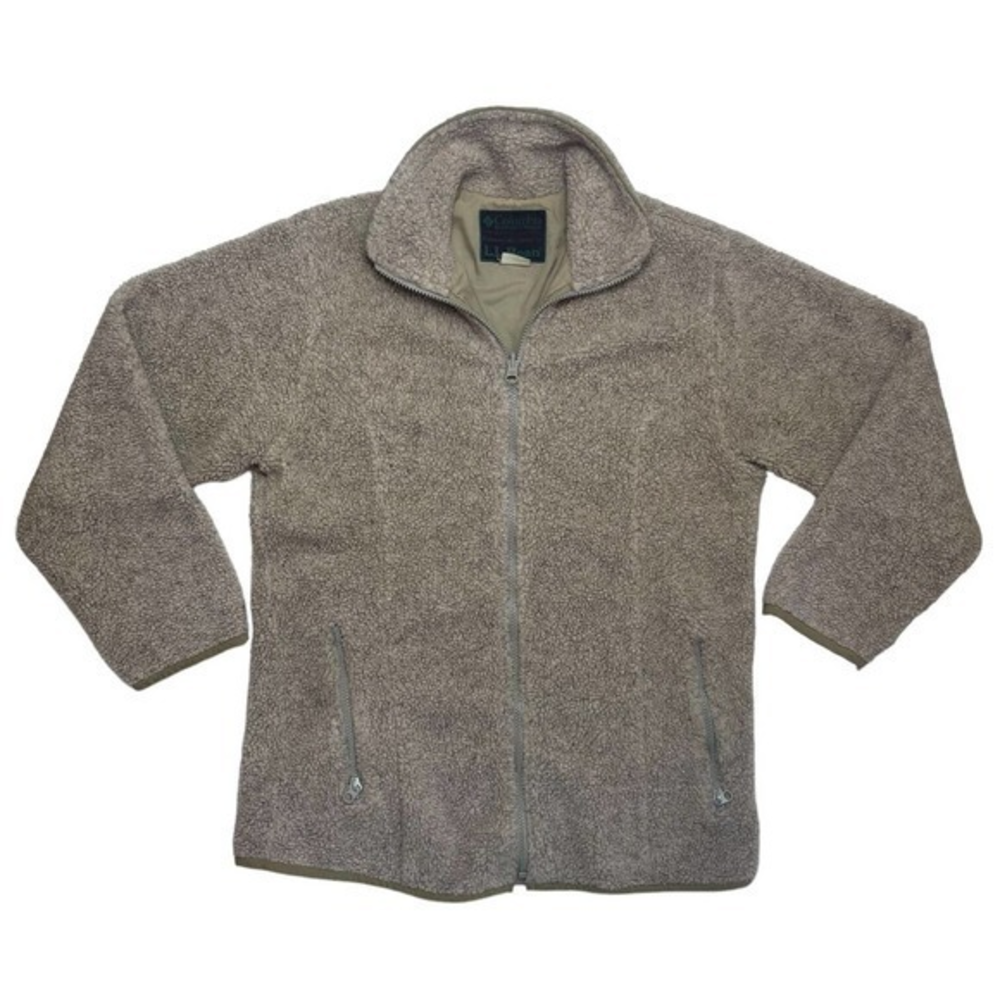 Columbia By L.L. Bean Fleece‎ Jacket Size M Full Zip Up Grey Women's